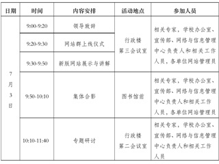 关于举行高校信息化建设与发展研讨会暨best365官方网站网站群上线仪式的通知