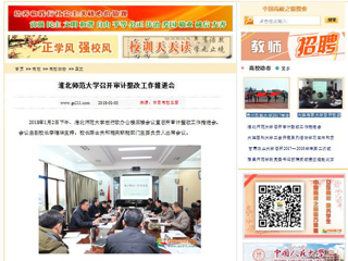 【中国高校之窗】best365官方网站召开审计整改工作推进会