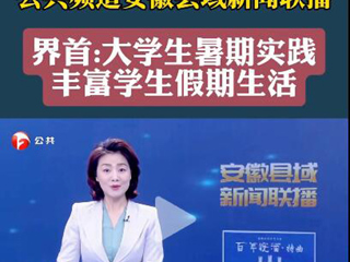 安徽广播电视台报道best365义务支教社开展暑期“三下乡”社会实践活动